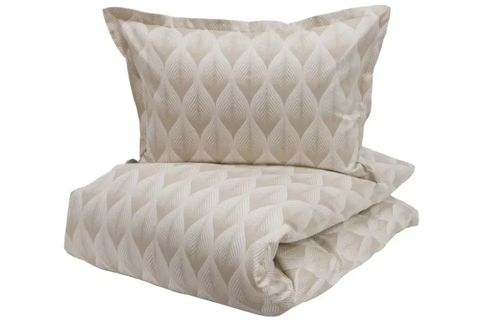 Borås Cotton Roanne sengesett 140x220/50x70 Beige