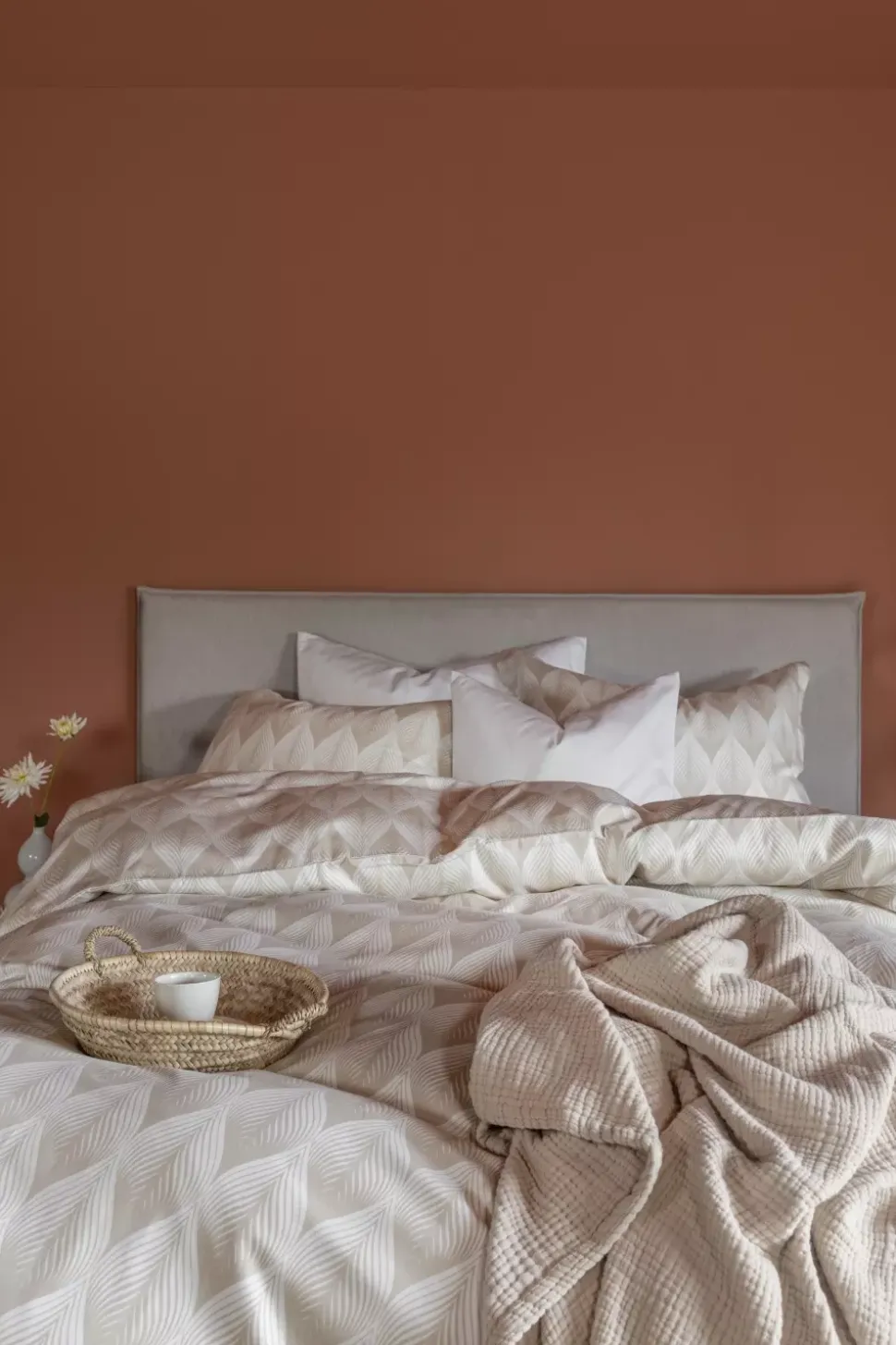 Borås Cotton Roanne sengesett 140x200/50x70 Beige