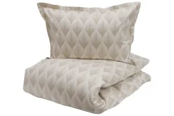 Borås Cotton Roanne sengesett 140x200/50x70 Beige