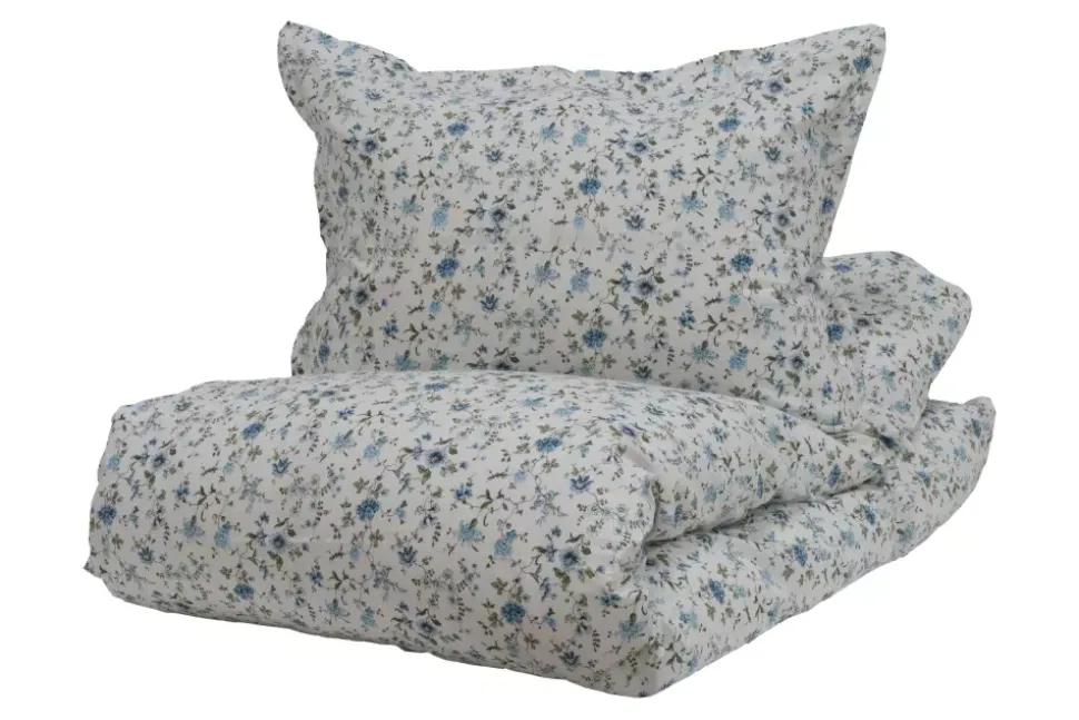 Borås Cotton Veneda sengesett 140x200/50x70 Blå