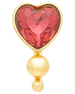 Bouquet Crystal Heart Øredobb 1 Stk Gull