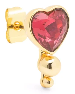 Bouquet Crystal Heart Øredobb 1 Stk Gull