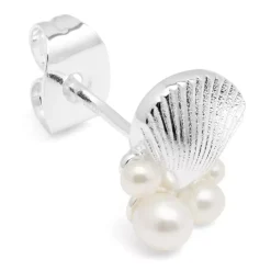 Bouquet Shell & Pearls Øredobb 1 stk Sølv