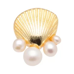 Bouquet Shell & Pearls Øredobb 1 stk Gull