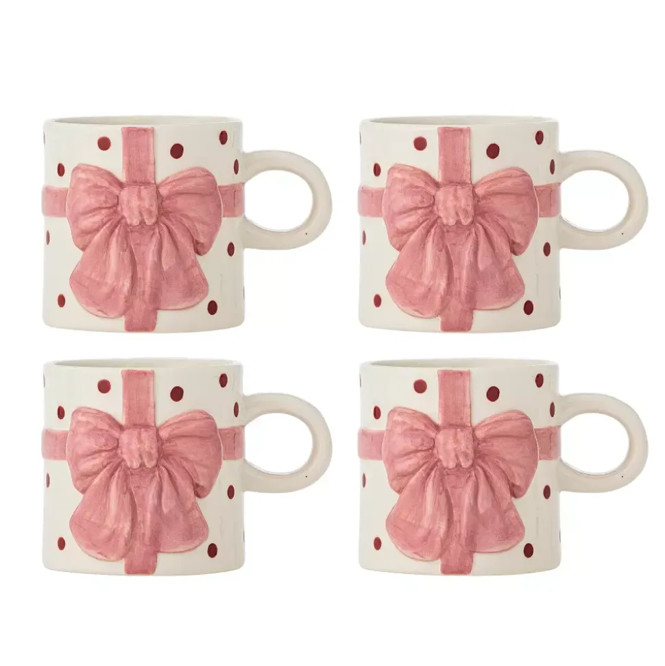Bowie Krus S/4 Rosa Keramikk