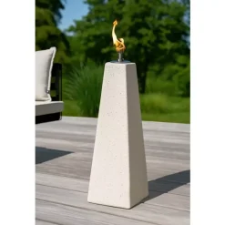 Brandy Oil Lamp Utendørs White D23 H75