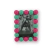 Bubbles Ramme 18,5x13,5 Neon Rosa/Mint