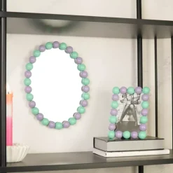 Bubbles Speil 22x29 Mint/Lilla