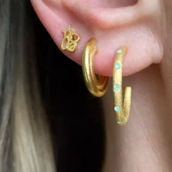 Bzzzz Ørering 1 stk Forgyldt
