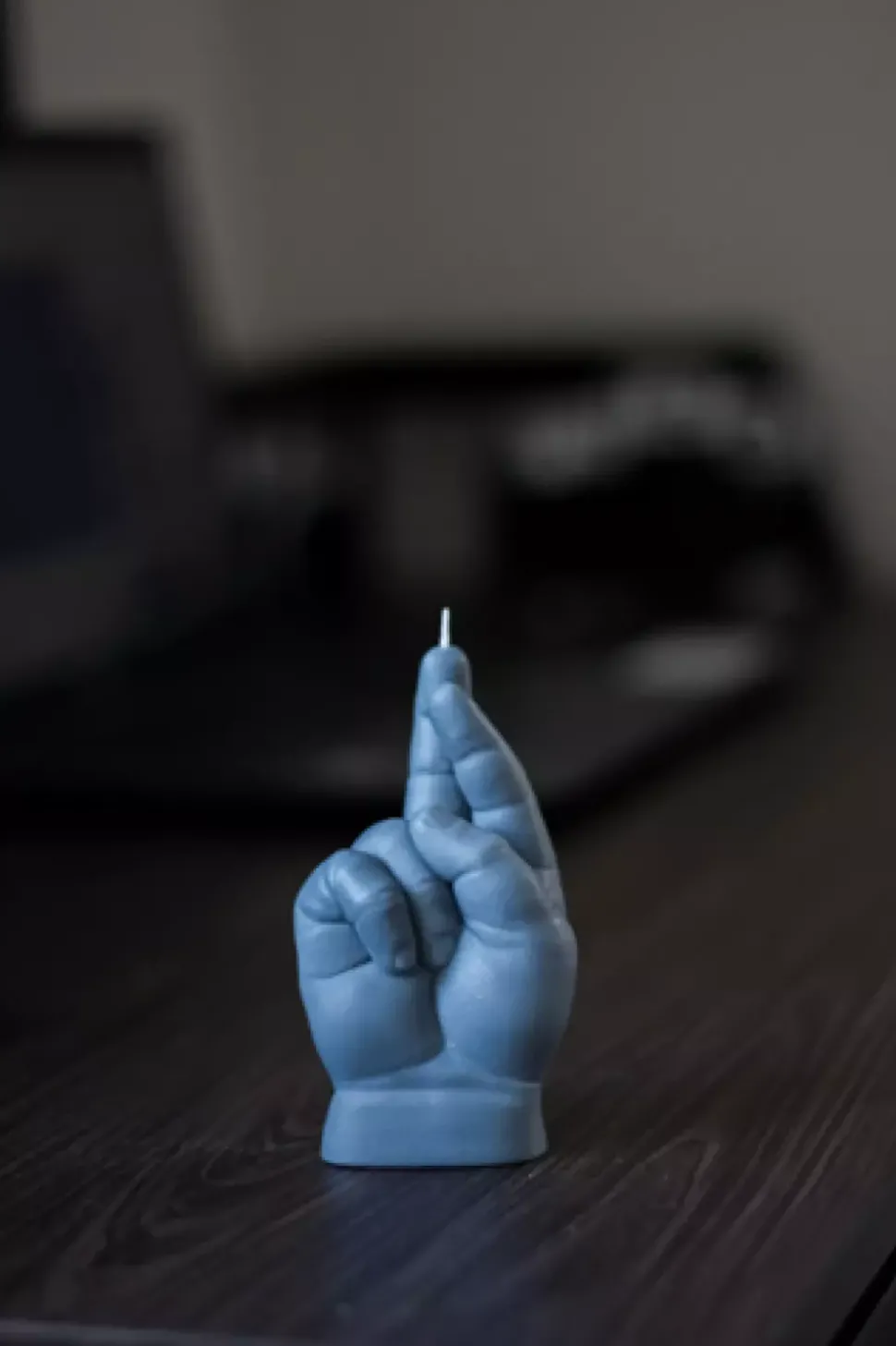 CandleHand Baby 'Fingers Crossed' Grey