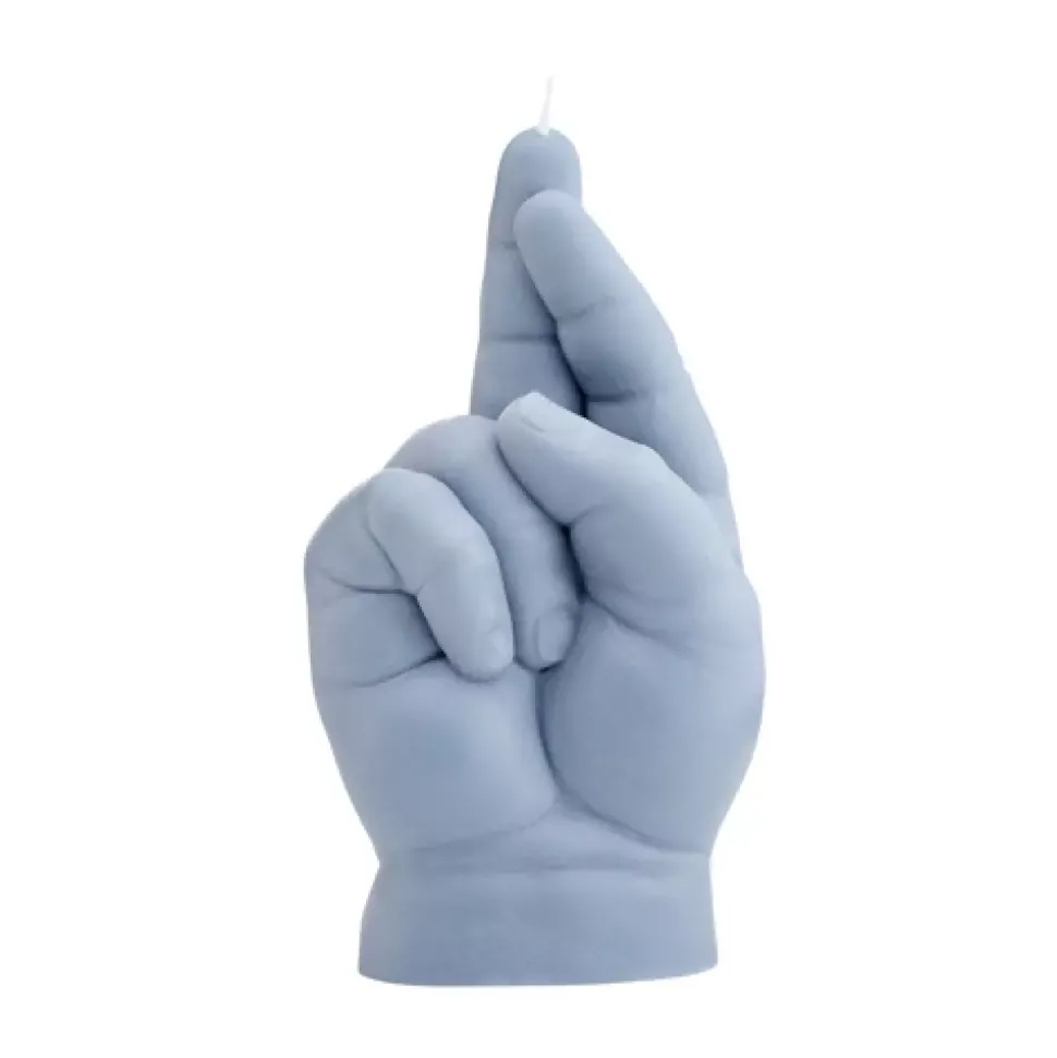 CandleHand Baby 'Fingers Crossed' Grey