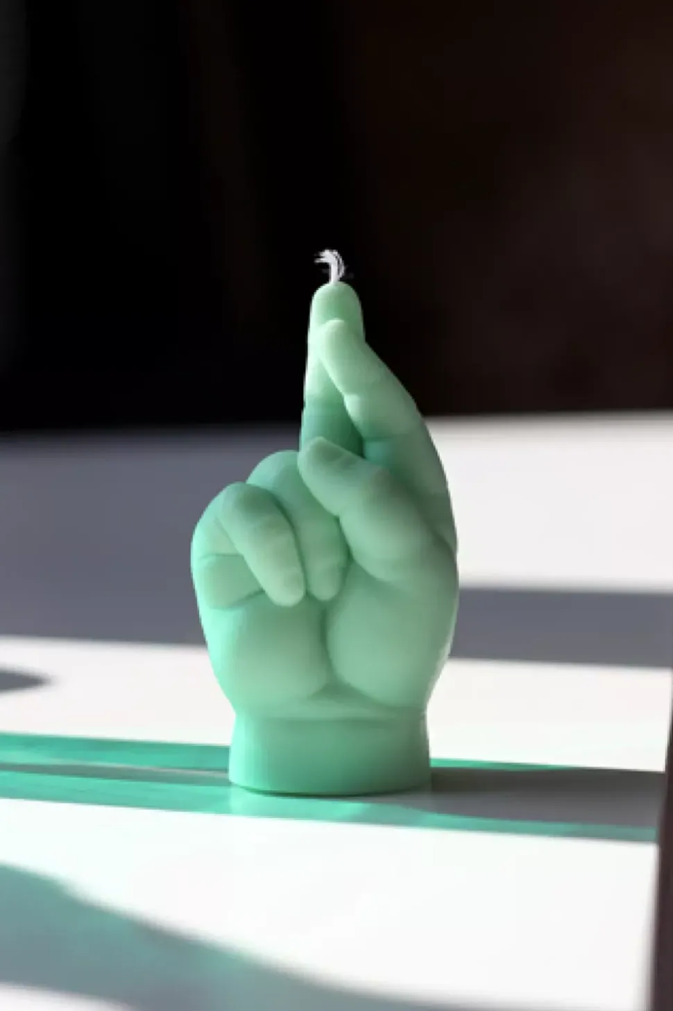 CandleHand Baby 'Fingers Crossed' Green