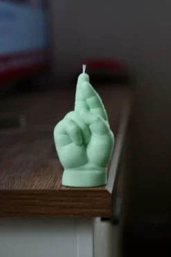 CandleHand Baby 'Fingers Crossed' Green