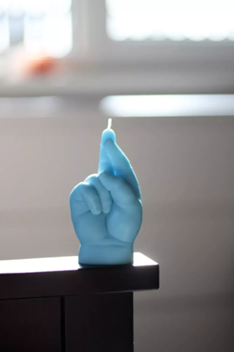 CandleHand Baby 'Fingers Crossed' Blue