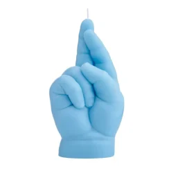 CandleHand Baby 'Fingers Crossed' Blue