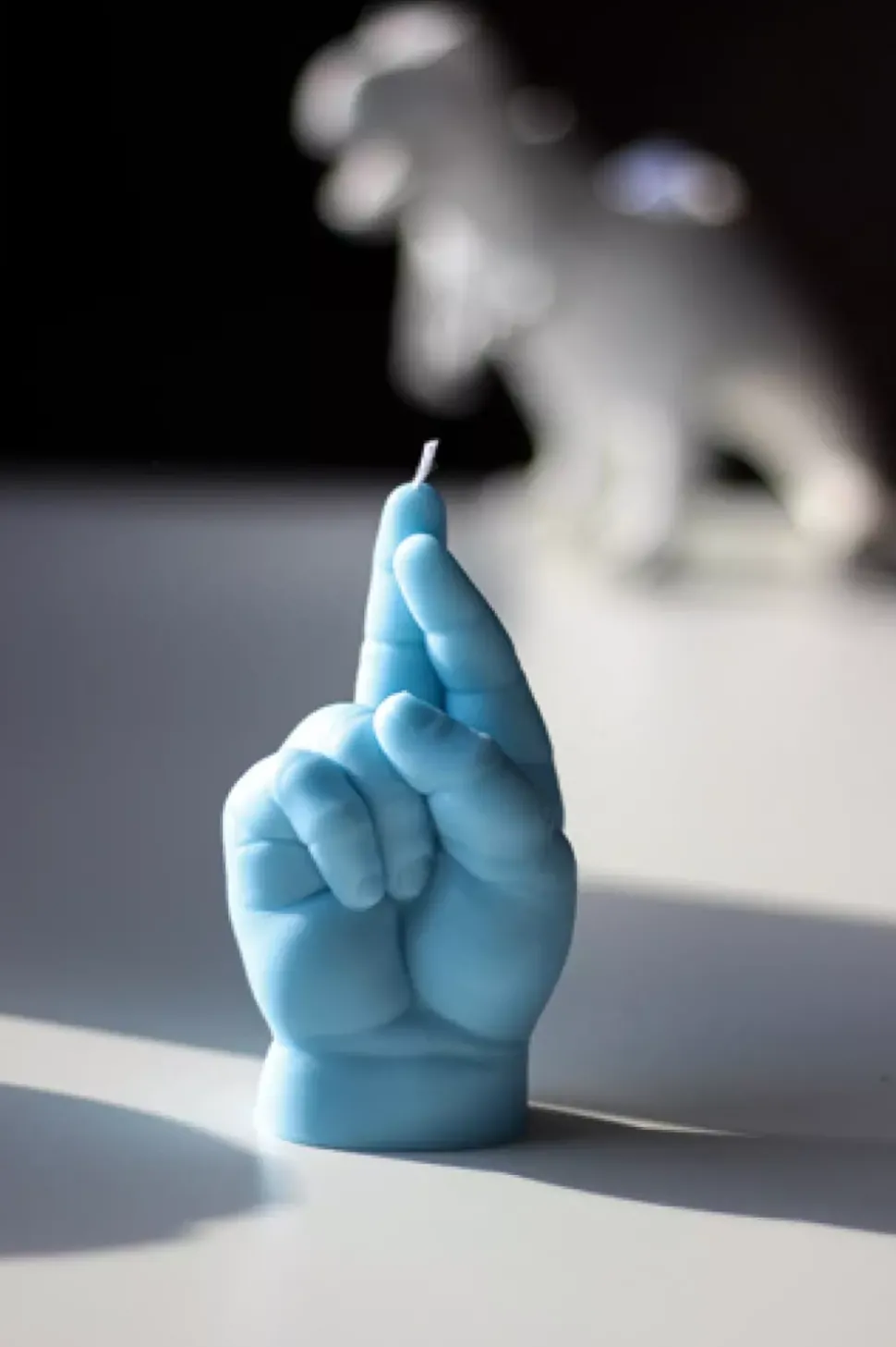 CandleHand Baby 'Fingers Crossed' Blue