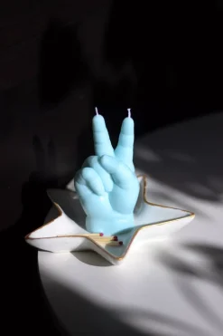 CandleHand Baby 'Peace' Blue