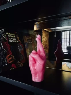 CandleHand "Crossed Fingers" Pink