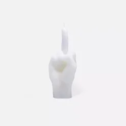 CandleHand Small "F*ck you" Hvit