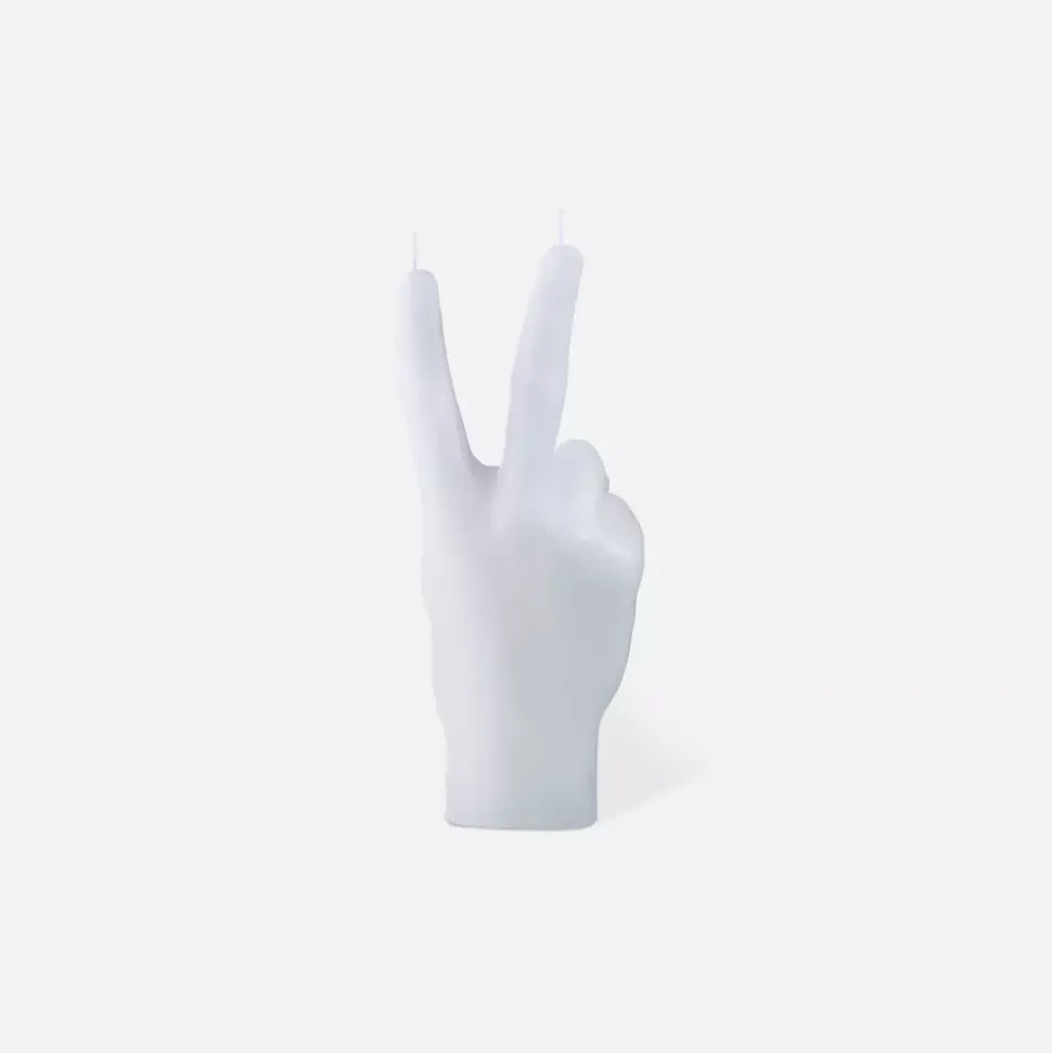 CandleHand Small "Peace" Hvit