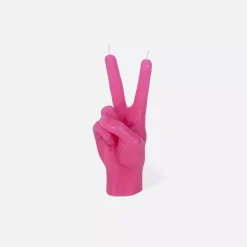 CandleHand Small "Peace" Rosa
