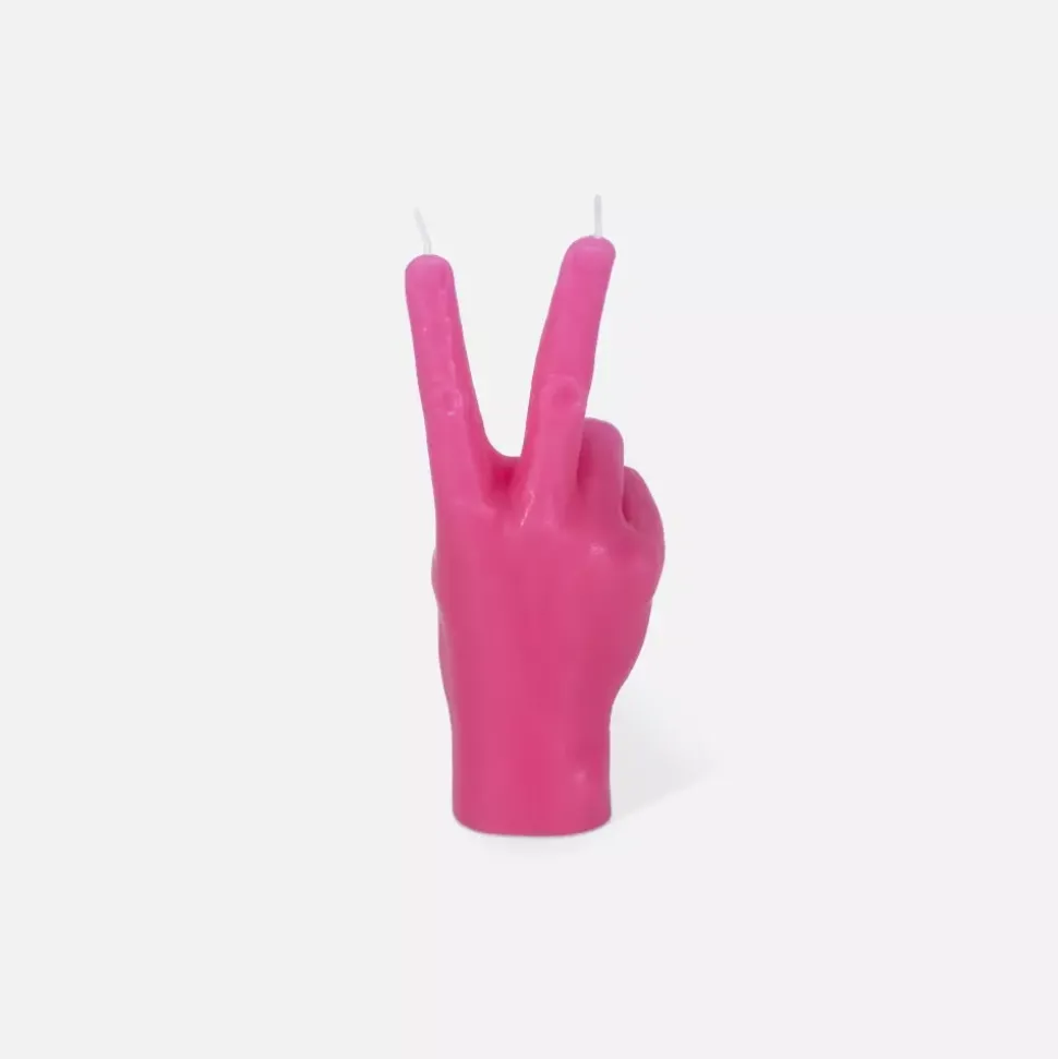 CandleHand Small "Peace" Rosa