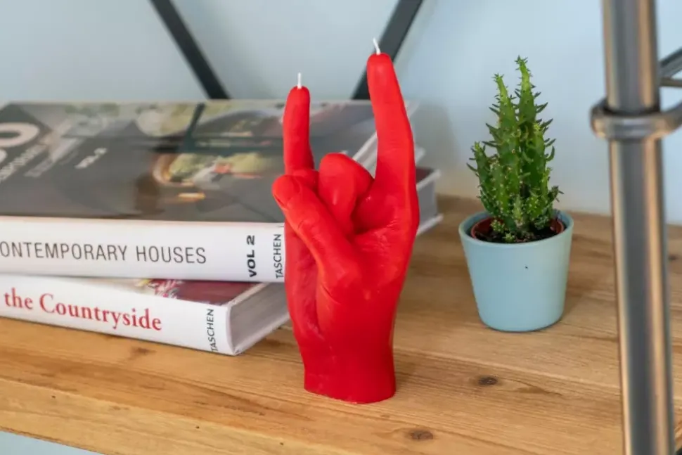 CandleHand "You Rock" red
