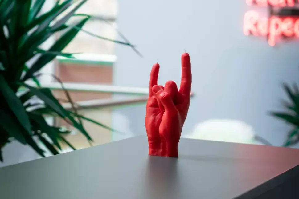 CandleHand "You Rock" red