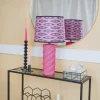 Candy Bordlampe Rosa H28