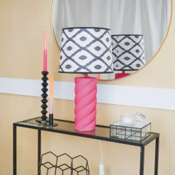 Candy Bordlampe Rosa H28