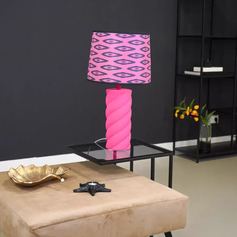 Candy Bordlampe Rosa H28