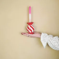 Candy Lysestake Hvit/Rød H13