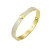 Capri Enamel Armbånd Ivory/Gull