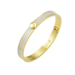Capri Enamel Armbånd Ivory/Gull
