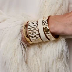 Capri Zebra Armbånd Elfenben/Gull