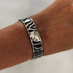 Capri Zebra Armbånd Svart/Sølv