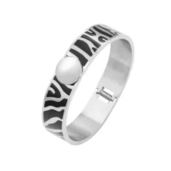 Capri Zebra Armbånd Svart/Sølv