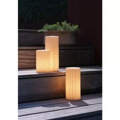 Cassia Lanterne Ip44 Battery/outdoor White D10,2 H25,2