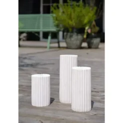 Cassia Lanterne Ip44 Battery/outdoor White D10,2 H20,2