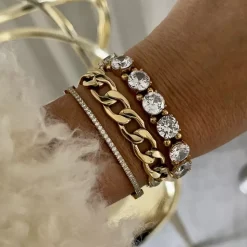 Celine Armbånd Klar/Gull