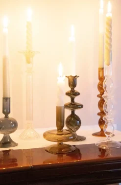 C'est Bon Lysestake Glass Askegrå