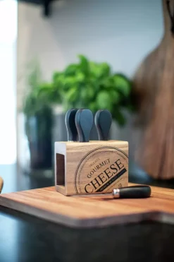 Cheese Osteknivsett Sort