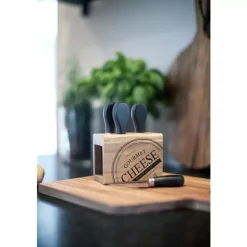 Cheese Osteknivsett Sort