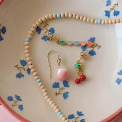 Cherry Ørering 1 stk Rubinrød