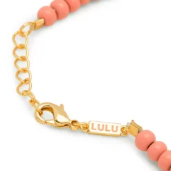 Color Ball Armbånd Charms Forgyldt Burnt Coral