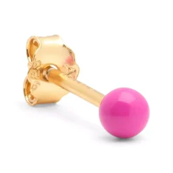 Color Ball Øredobb 1 stk Electric Fuchsia Pink