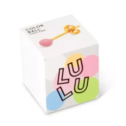 Color Ball Ørering 1 stk Light Pink