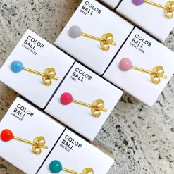 Color Ball Ørering 1 stk Passion Red