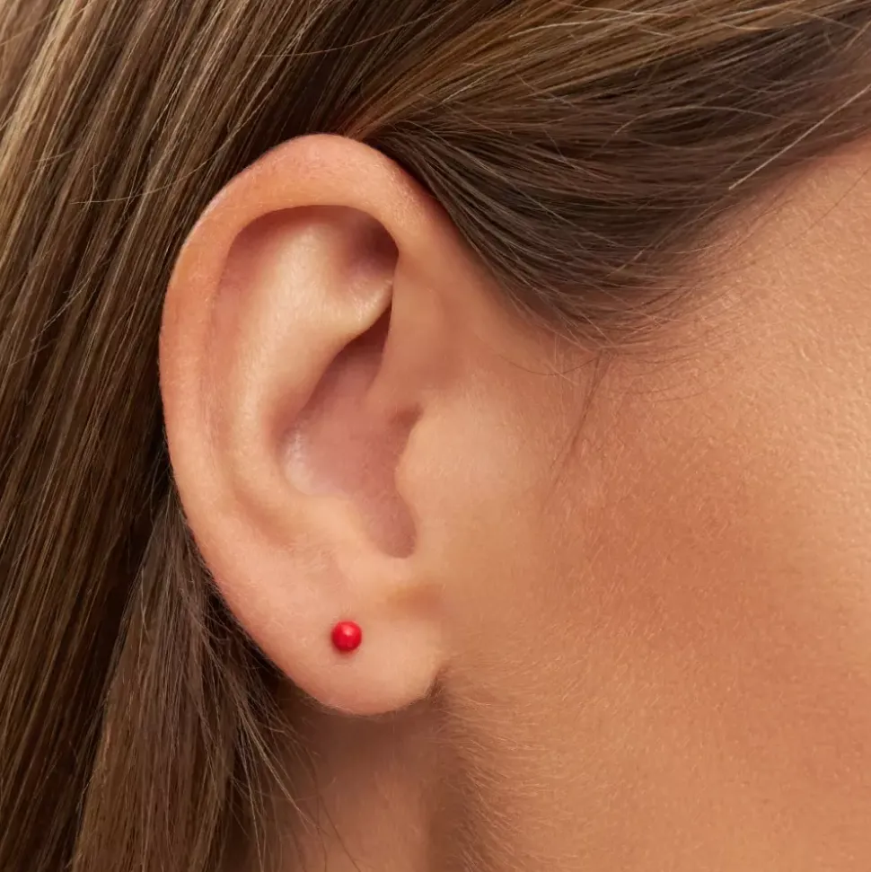 Color Ball Ørering 1 stk Passion Red