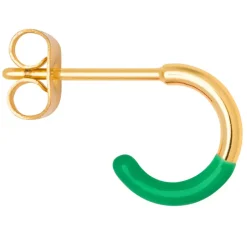 Color Hoop Half Dip 1 stk Forgyldt Green